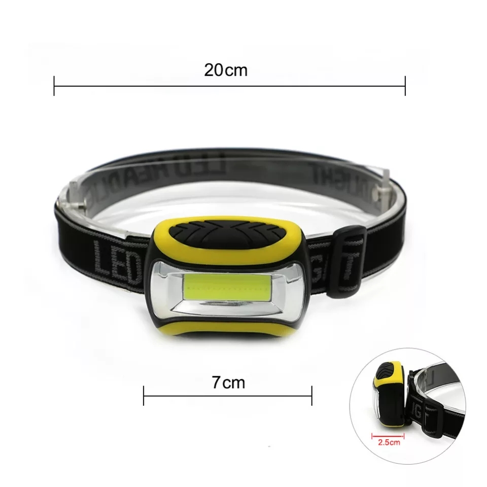 Lanterna de Cabeça LED COB 3W