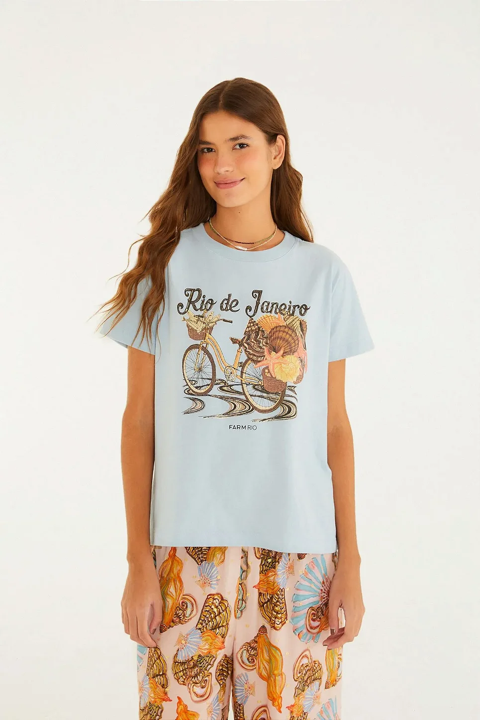 T-Shirt Fit Bicicleta Conchas