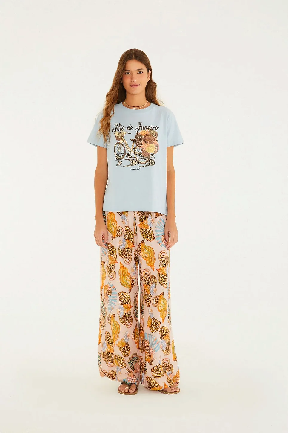 T-Shirt Fit Bicicleta Conchas