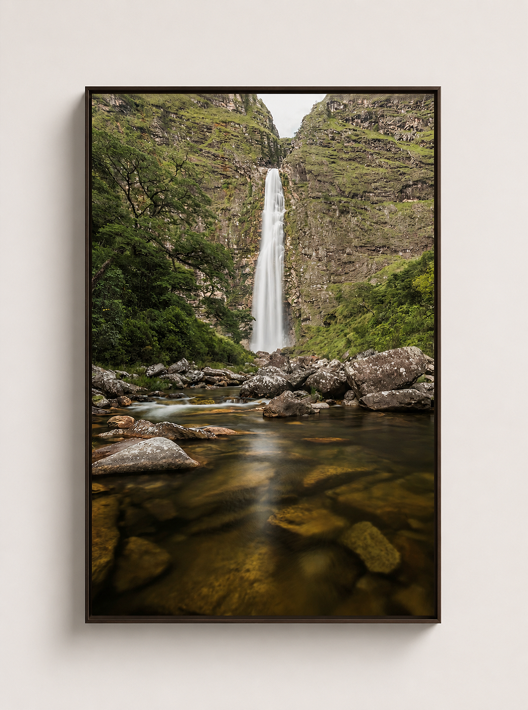 Quadro Fine Art Cachoeira Casca D´anta - 90 x 60 cm