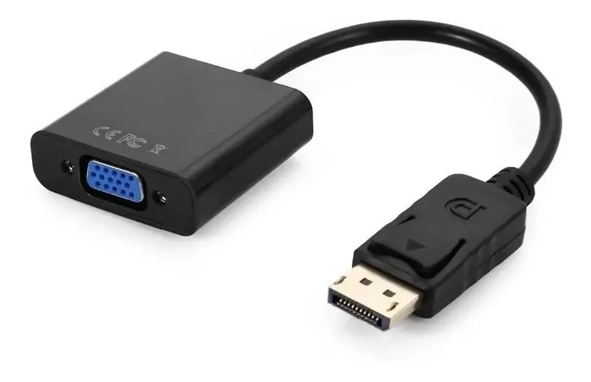 Cabo Adaptador Displayport Para Vga - Preto