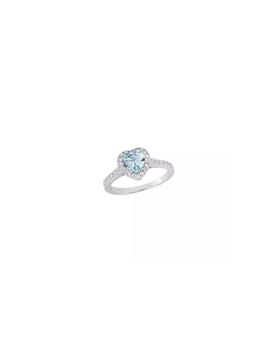 Anel Coração Prata 925 - Aqua