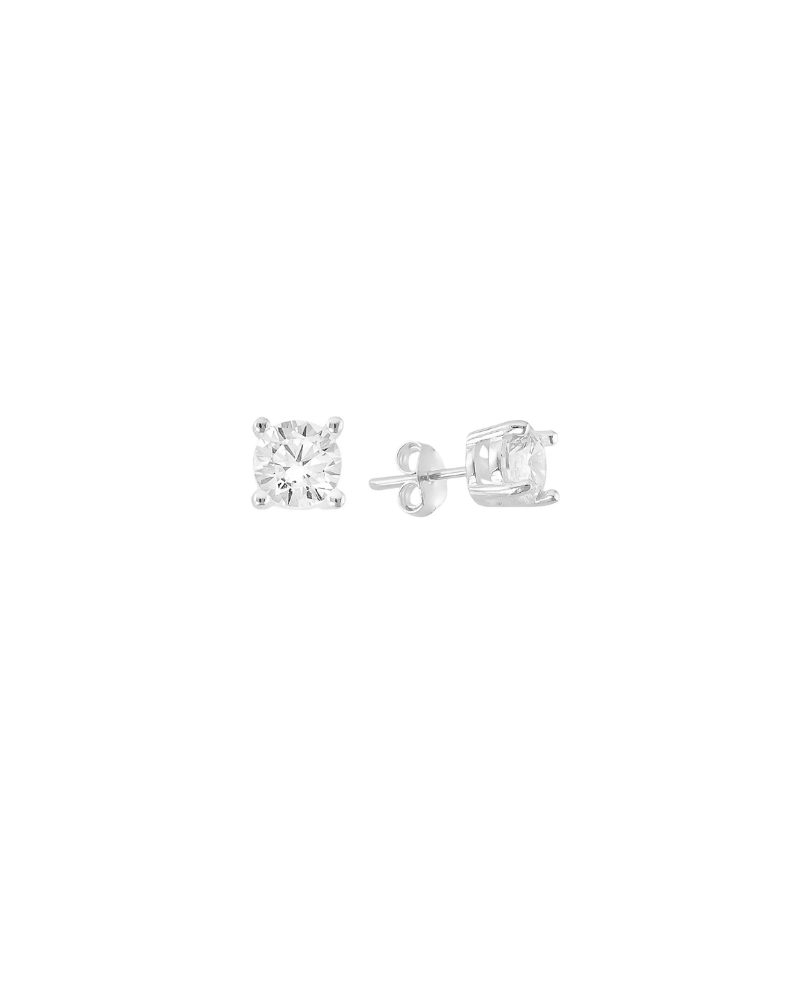Brinco Ponto de Luz Prata 925 - Branco