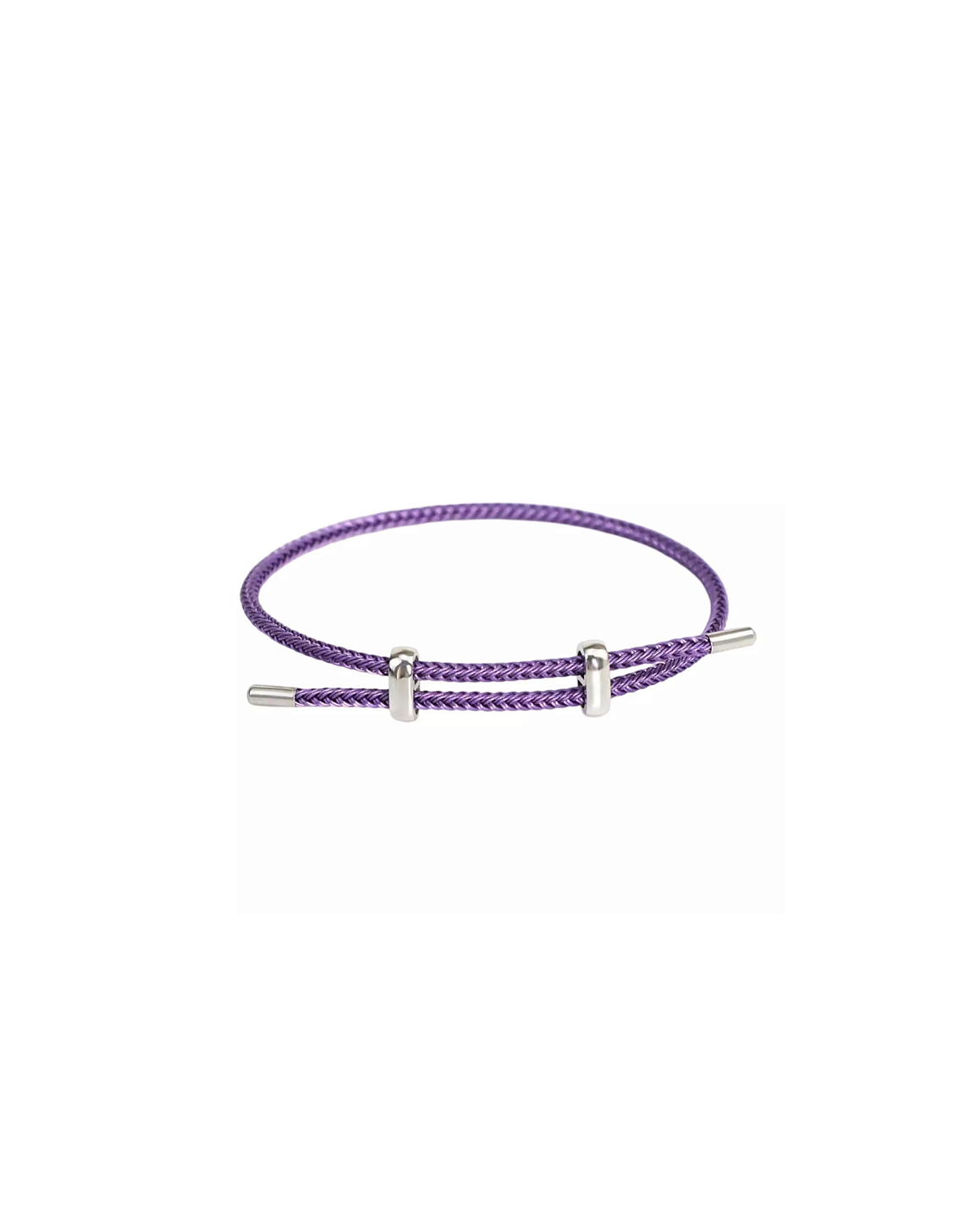 Pulseira Corda de Aço Inoxidável - Roxo