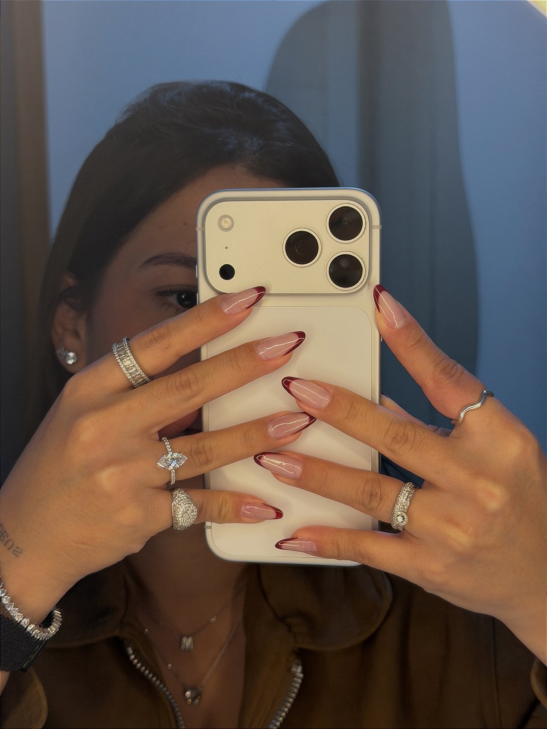 Anel Dedinho Cristal com Zircônia Banho de Ródio Branco