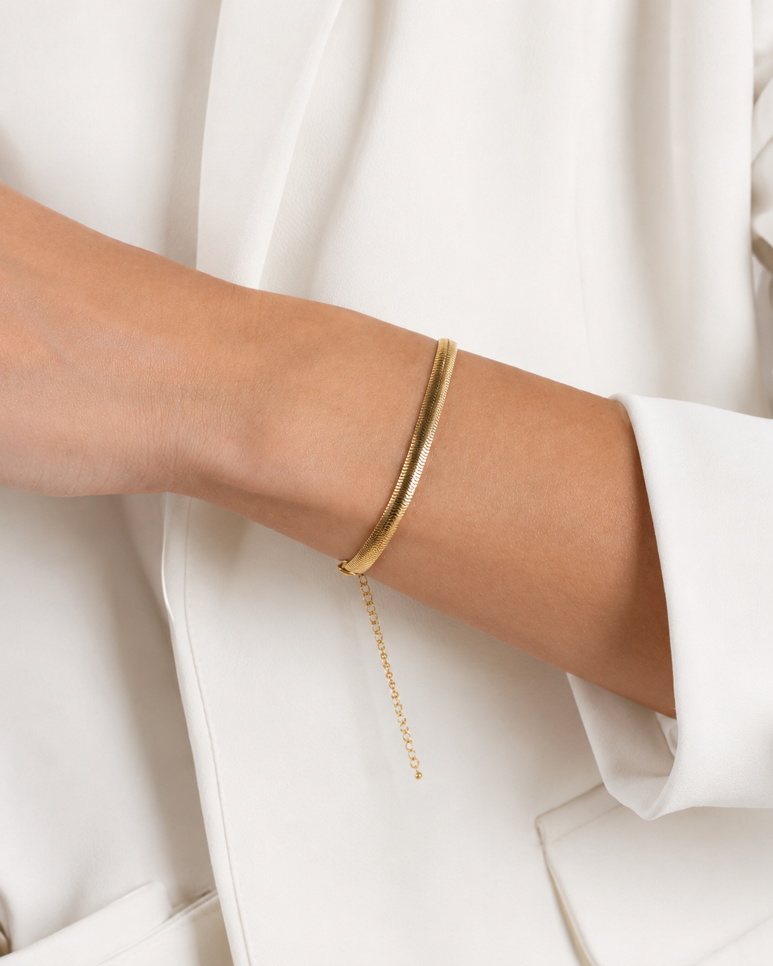Pulseira Snake Banho de Ouro