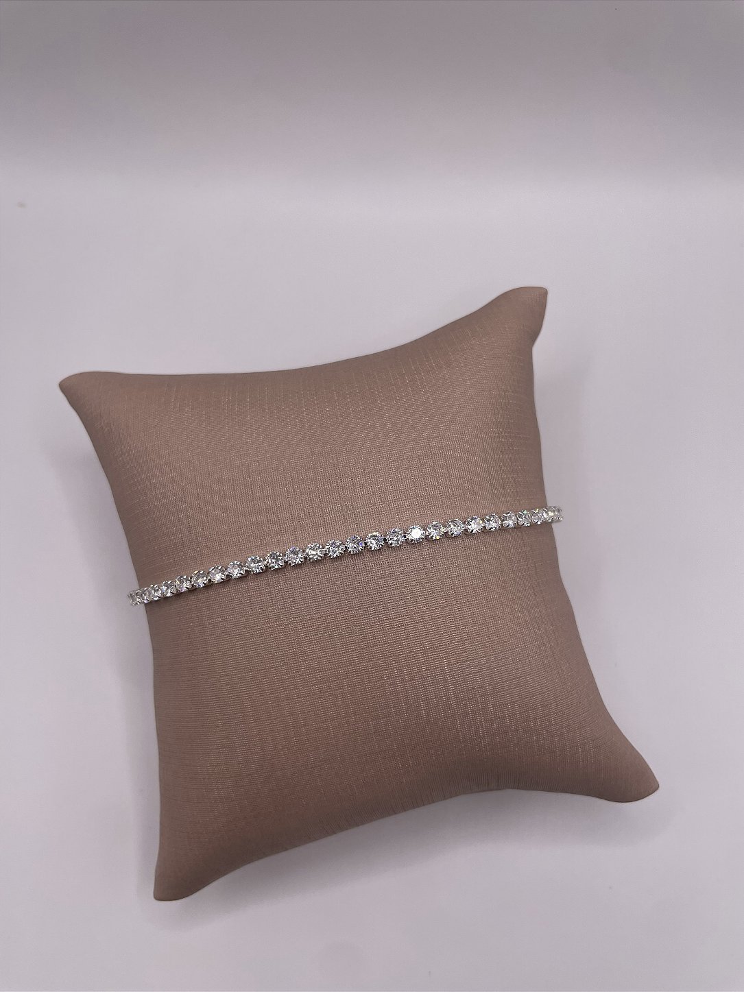 Pulseira Riviera Cristal Banho de Prata