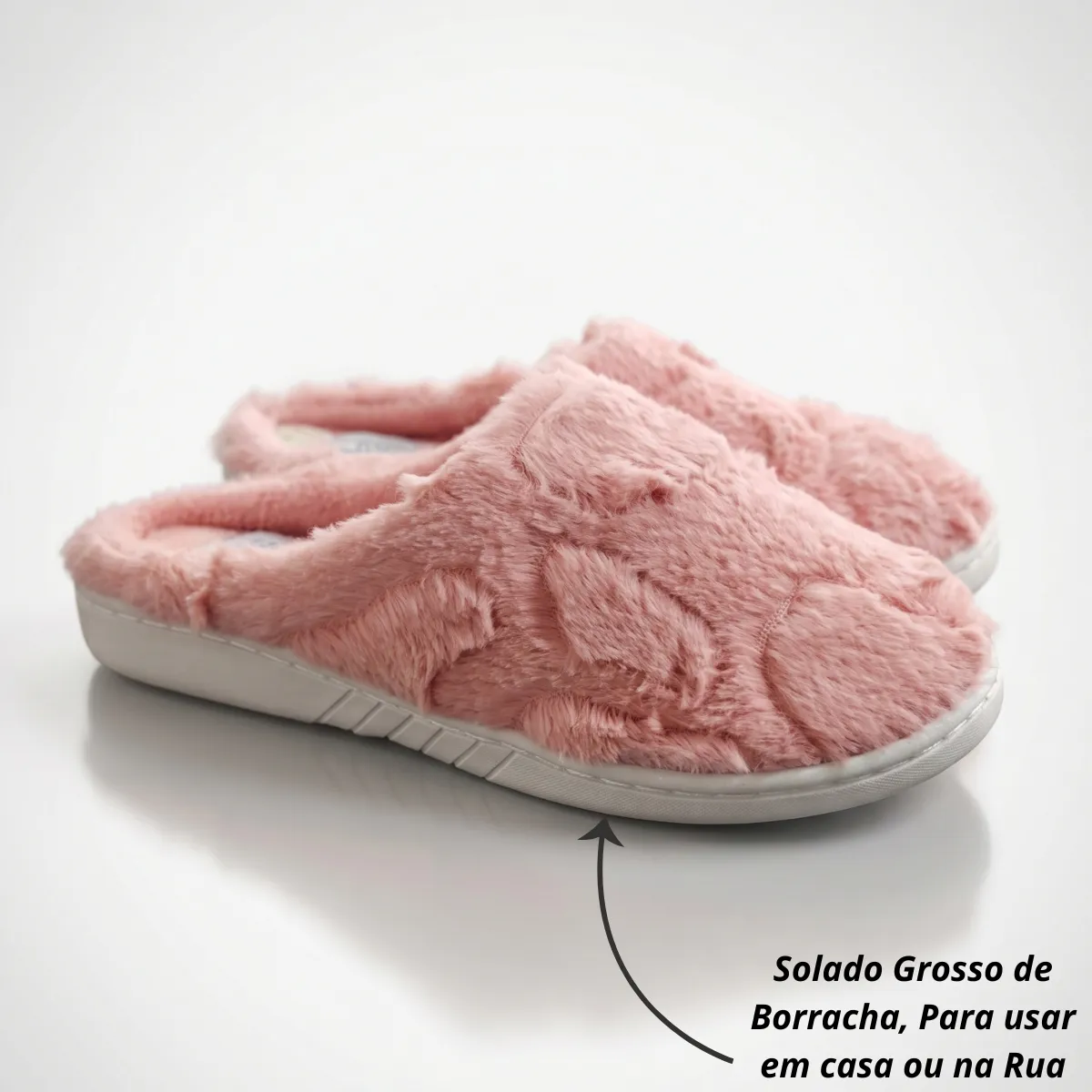 Pantufa Gasf Feminina Forrada Em Lã Conforto E Elegância