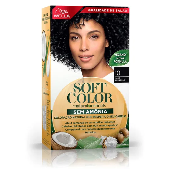 Soft Color - Preto Intenso / Café Expresso 10 - Tintura Sem Amônia