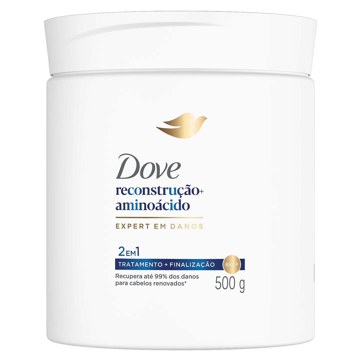 Máscara Capilar 2 em 1 Reconstrução + Aminoácido (Dove) - 500g
