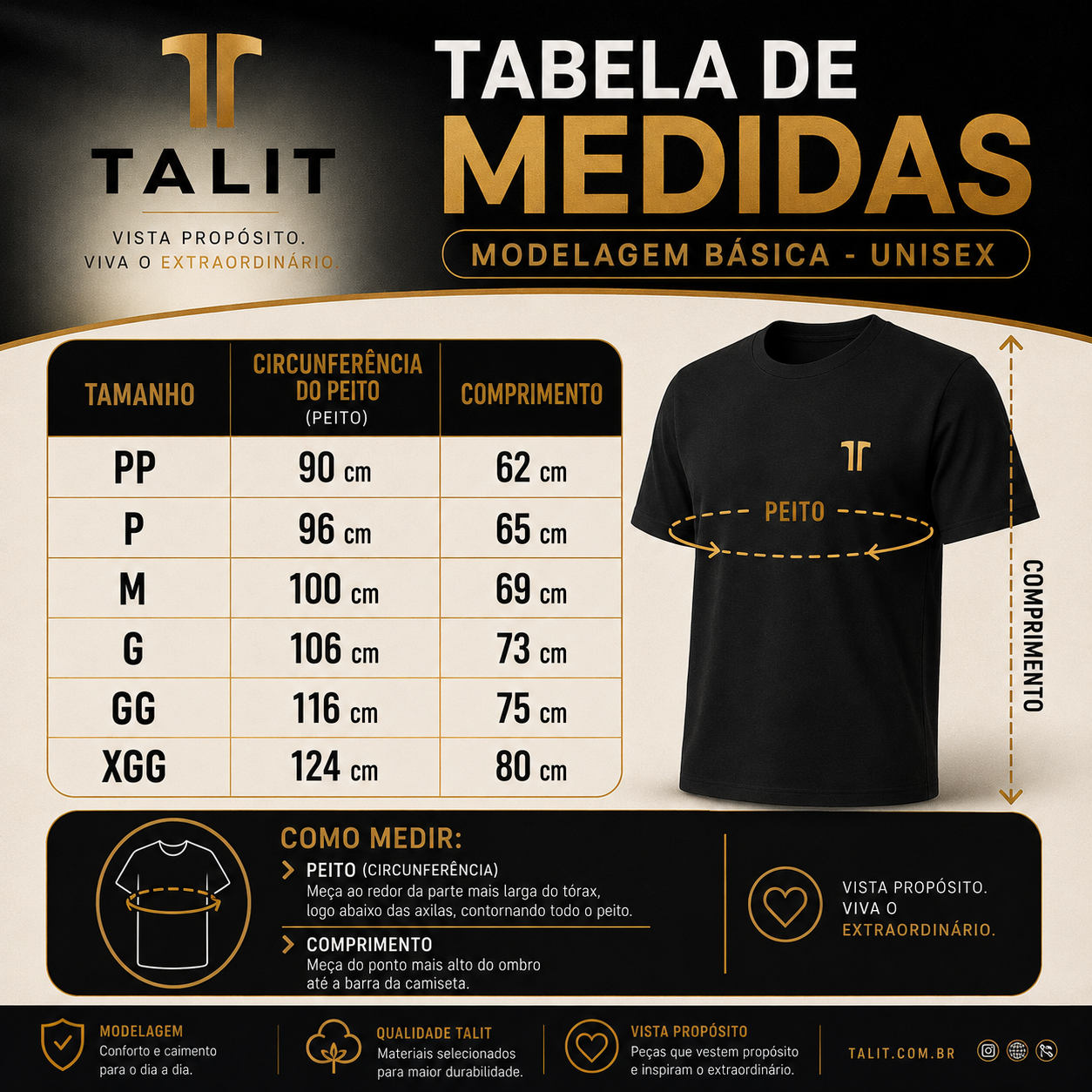 Combo 3 Camisetas Essencial TALIT
