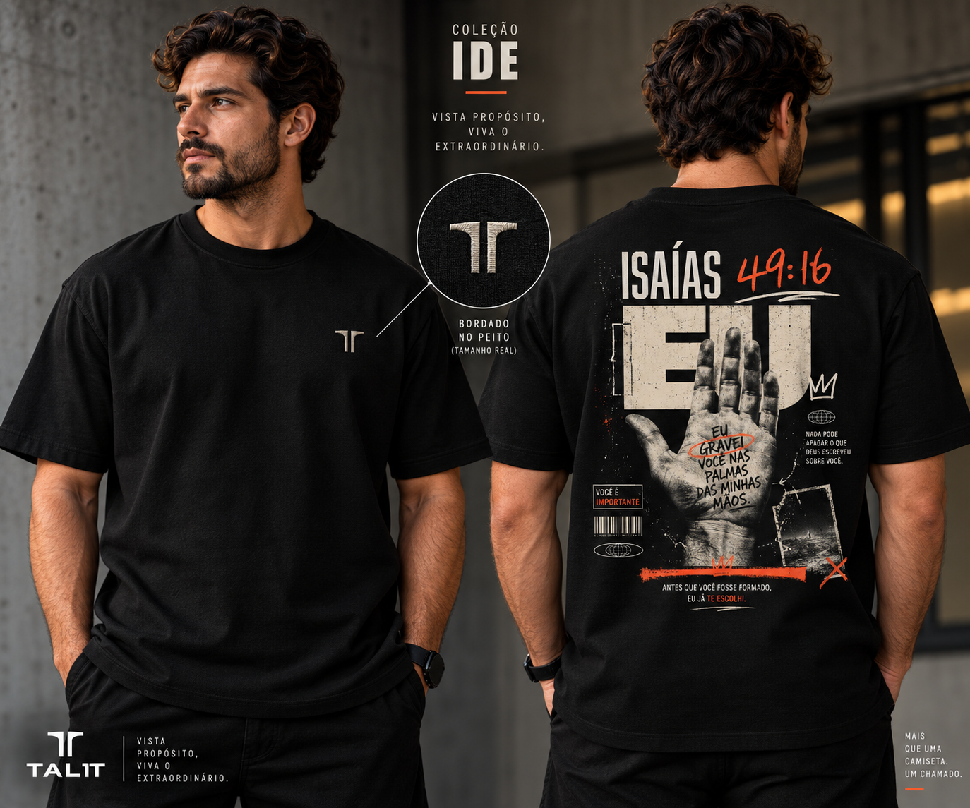 Camiseta IDE - TALIT - PRETA - Cód.: 001
