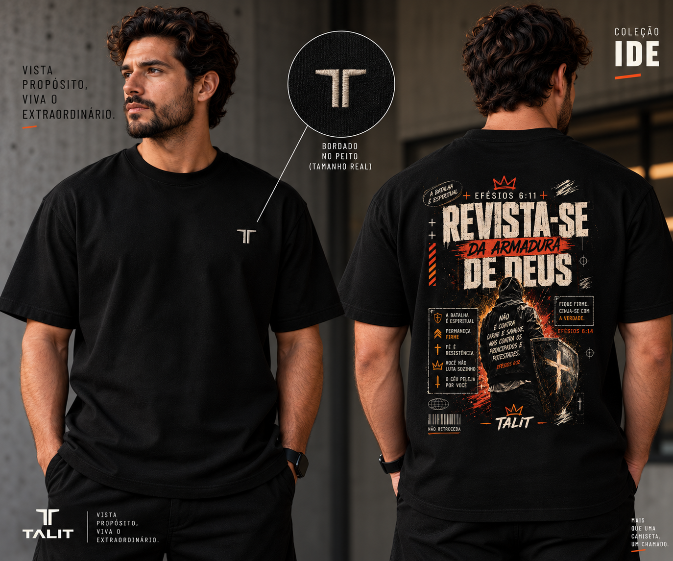 Camiseta IDE - TALIT - PRETA - Cód.: 003