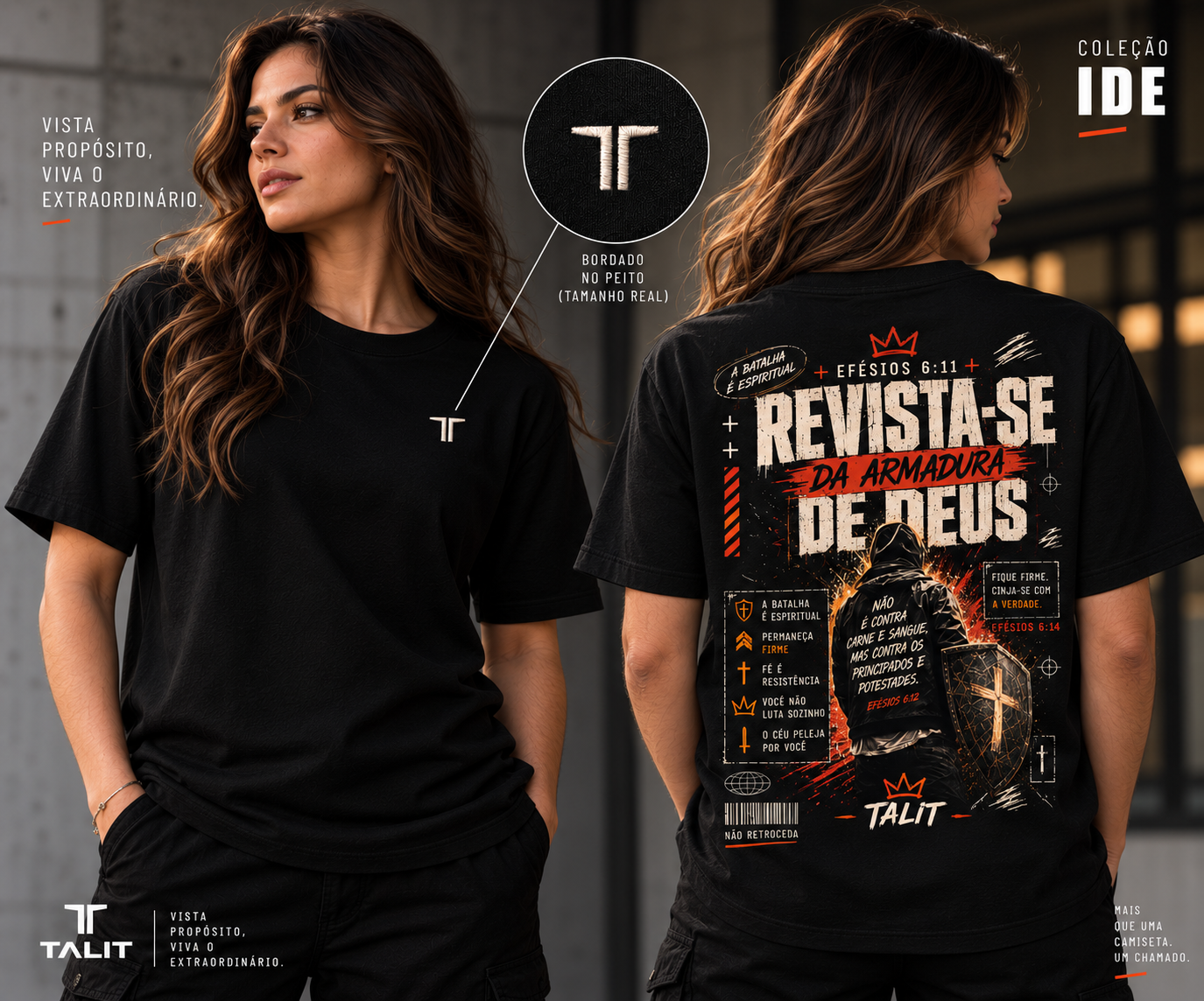 Camiseta IDE - TALIT - PRETA - Cód.: 003