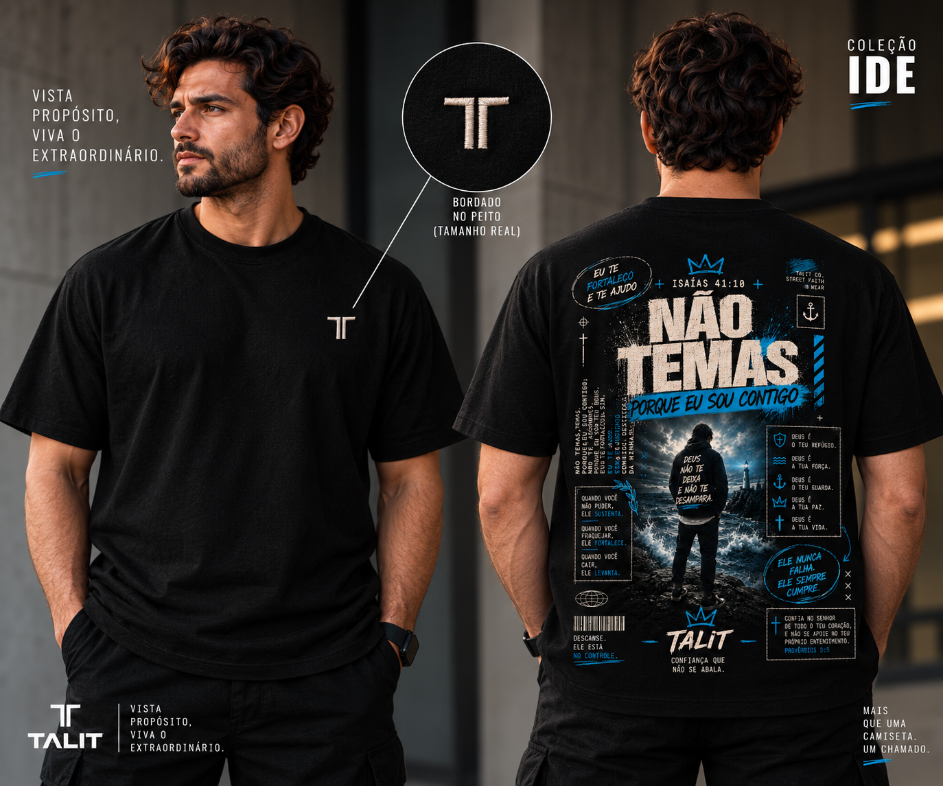 Camiseta IDE - TALIT - PRETA - Cód.: 007
