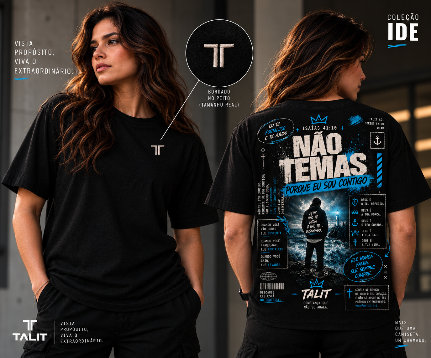 Camiseta IDE - TALIT - PRETA - Cód.: 007