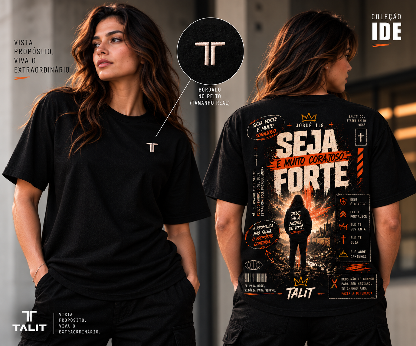 Camiseta IDE - TALIT - PRETA - Cód.: 008