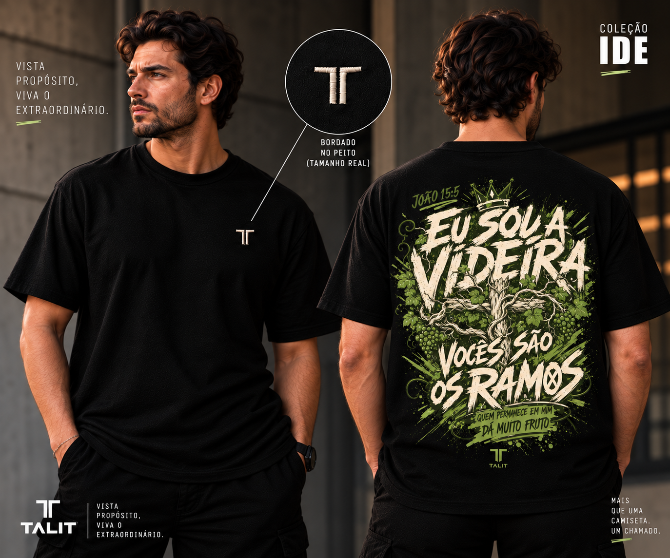 Camiseta IDE - TALIT - PRETA - Cód.: 010