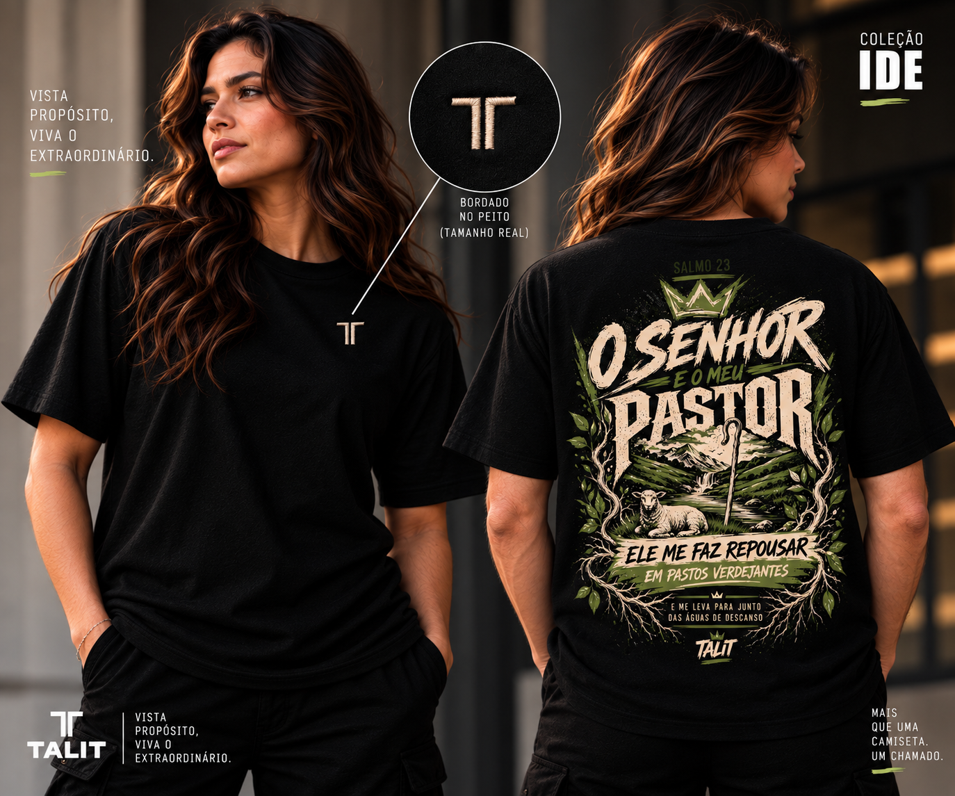 Camiseta IDE - TALIT - PRETA - Cód.: 011