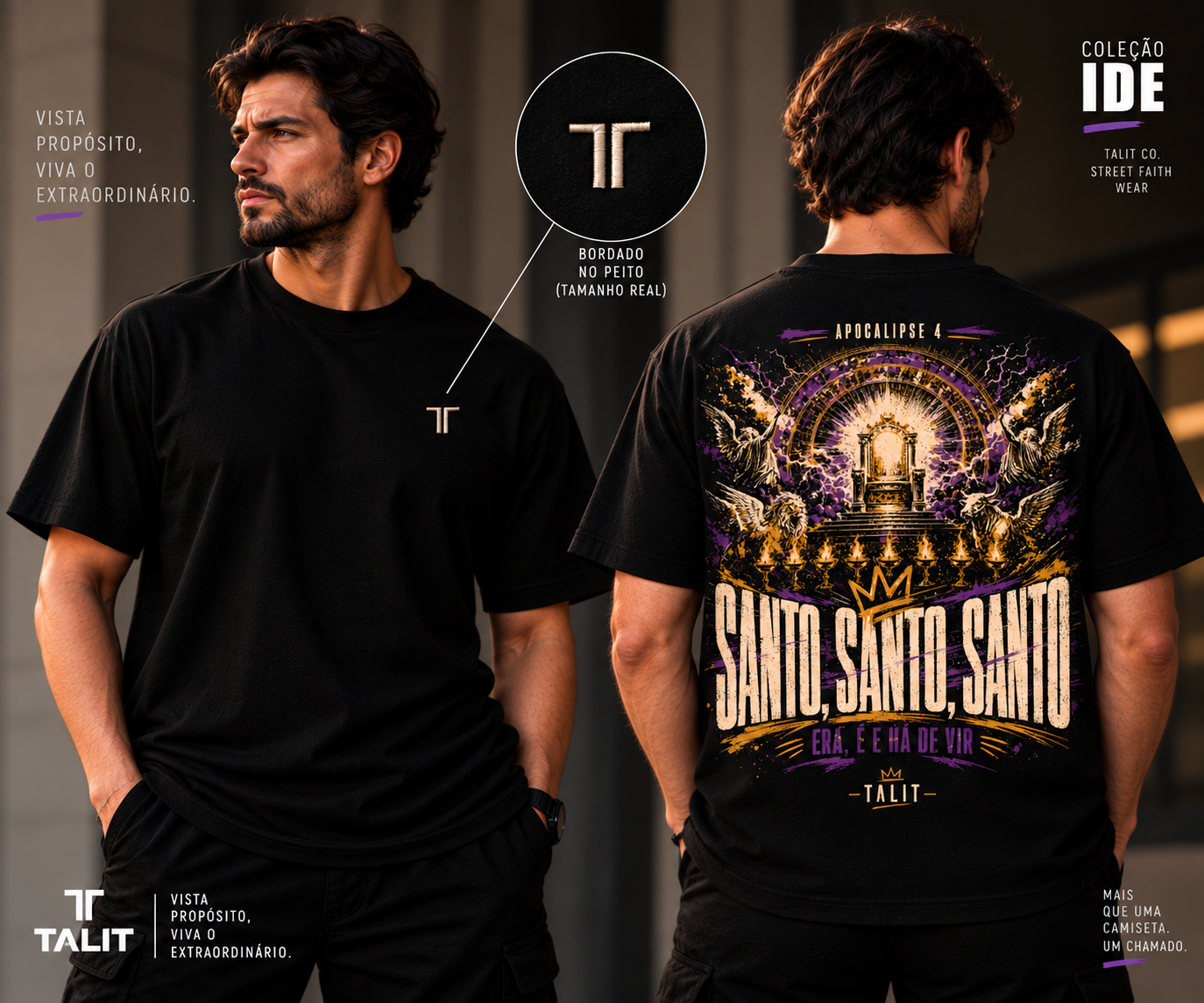 Camiseta IDE - TALIT - PRETA - Cód.: 012