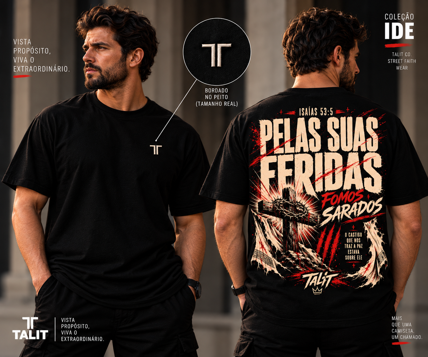 Camiseta IDE - TALIT - PRETA - Cód.: 015