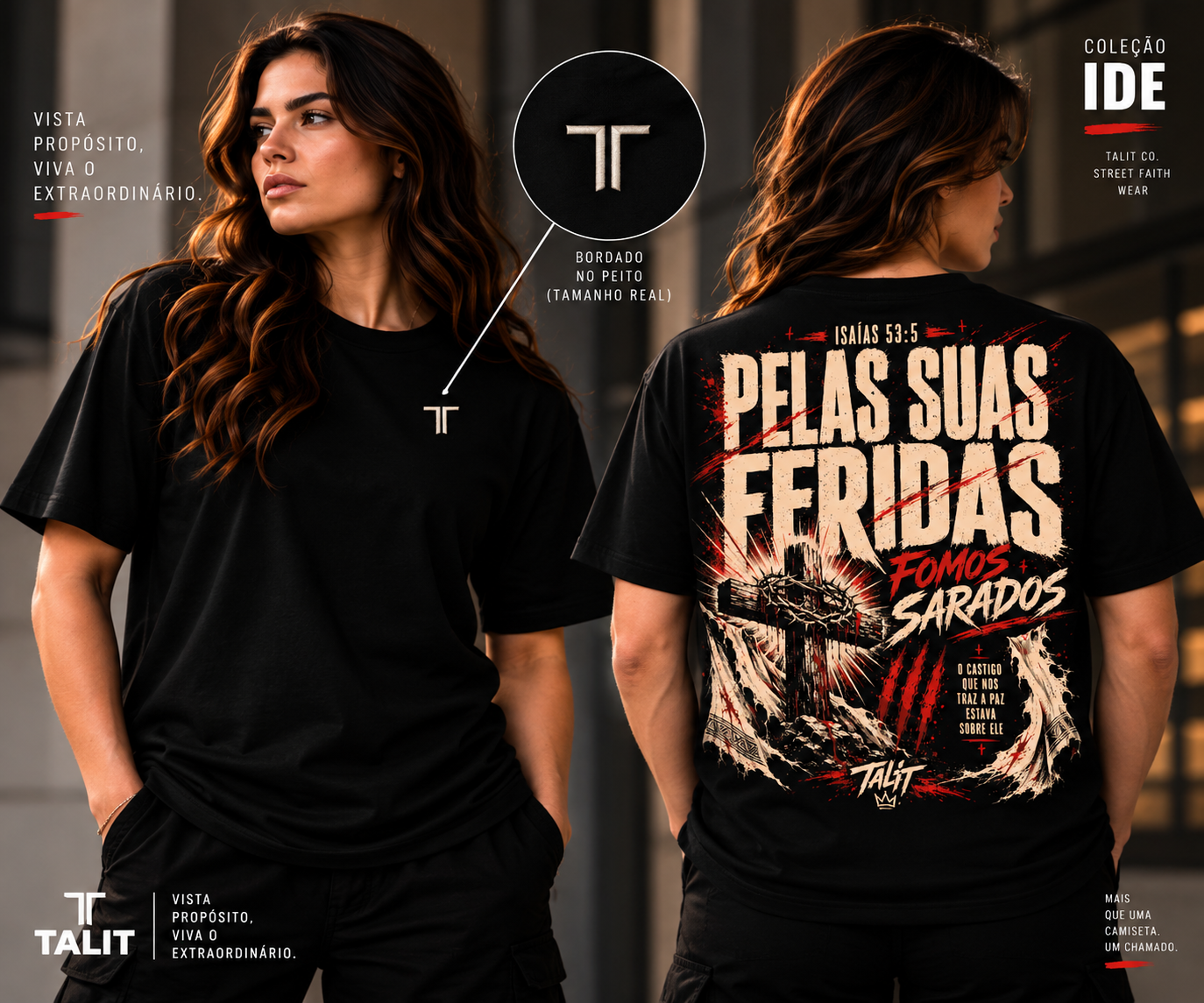 Camiseta IDE - TALIT - PRETA - Cód.: 015