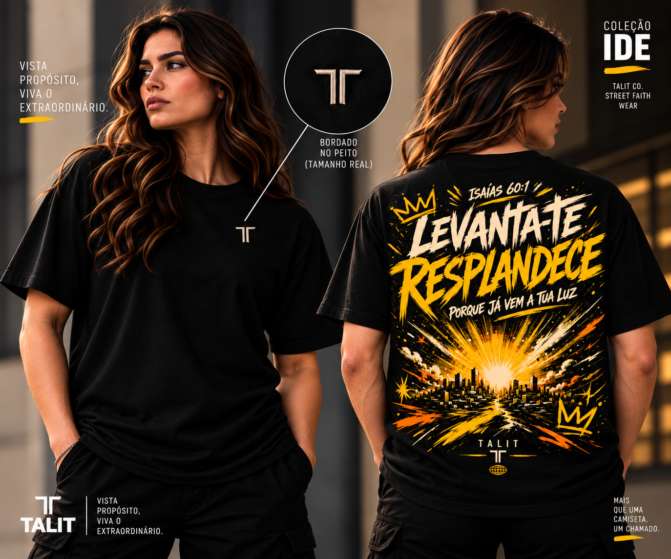 Camiseta IDE - TALIT - PRETA - Cód.: 017