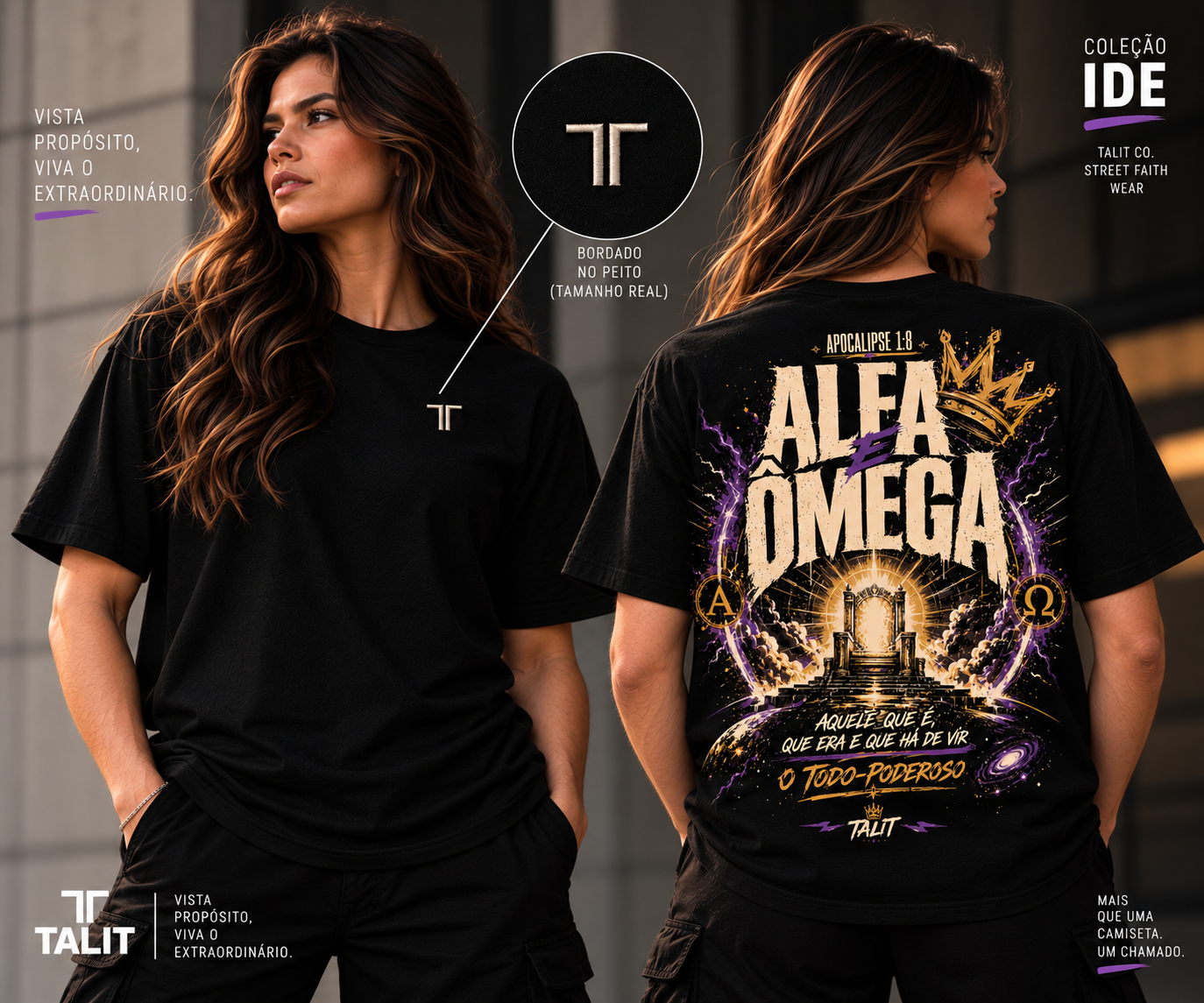 Camiseta IDE - TALIT - PRETA - Cód.: 018