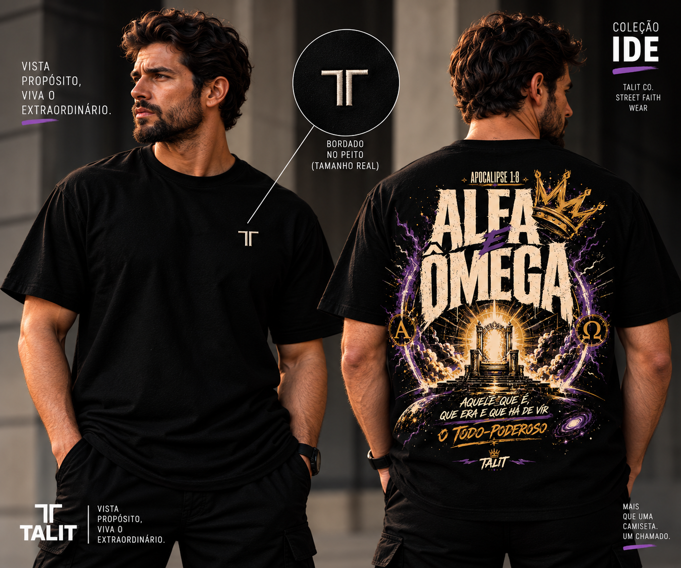 Camiseta IDE - TALIT - PRETA - Cód.: 018