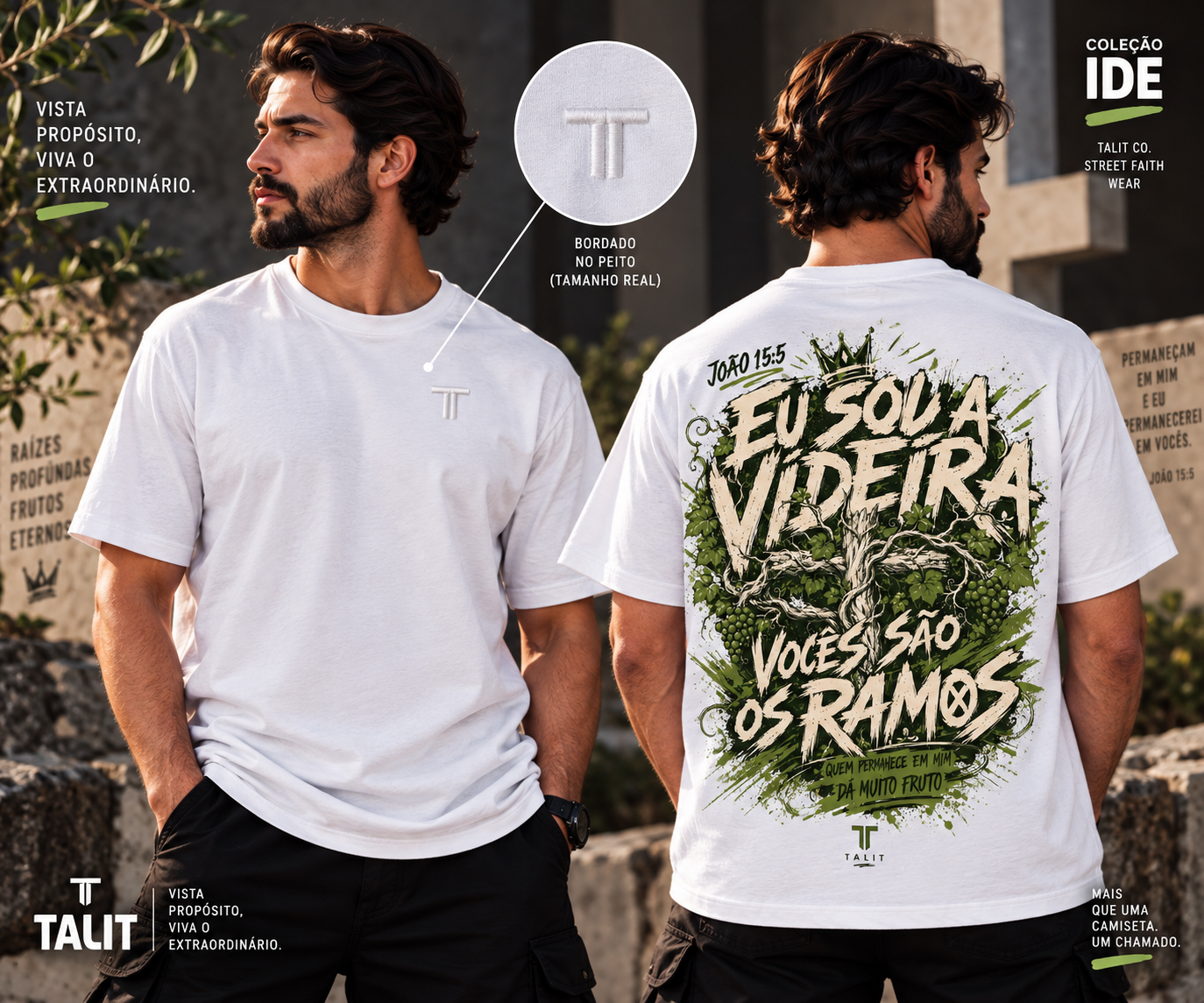 Camiseta IDE - TALIT - BRANCA - Cód.: 001