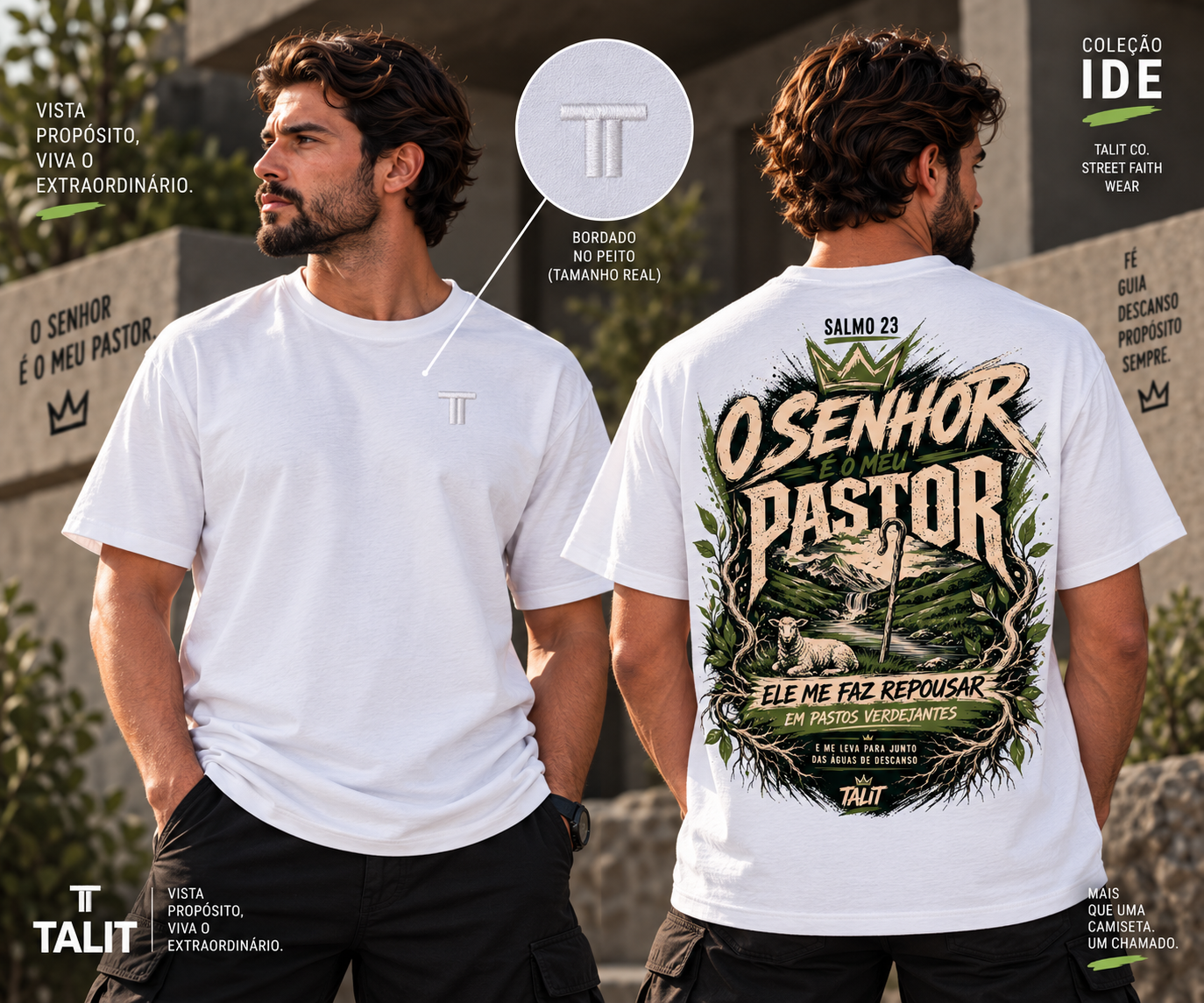 Camiseta IDE - TALIT - BRANCA - Cód.: 002