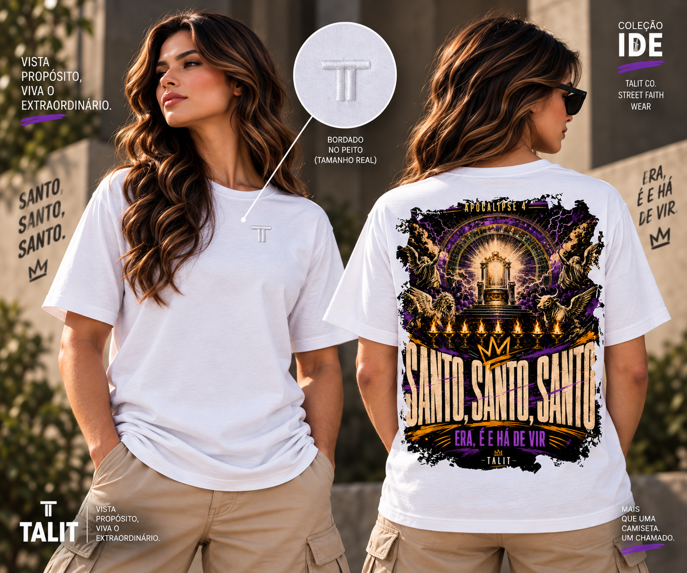 Camiseta IDE - TALIT - BRANCA - Cód.: 003