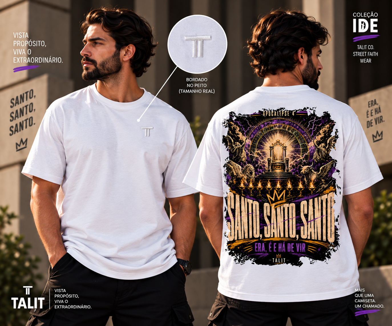 Camiseta IDE - TALIT - BRANCA - Cód.: 003