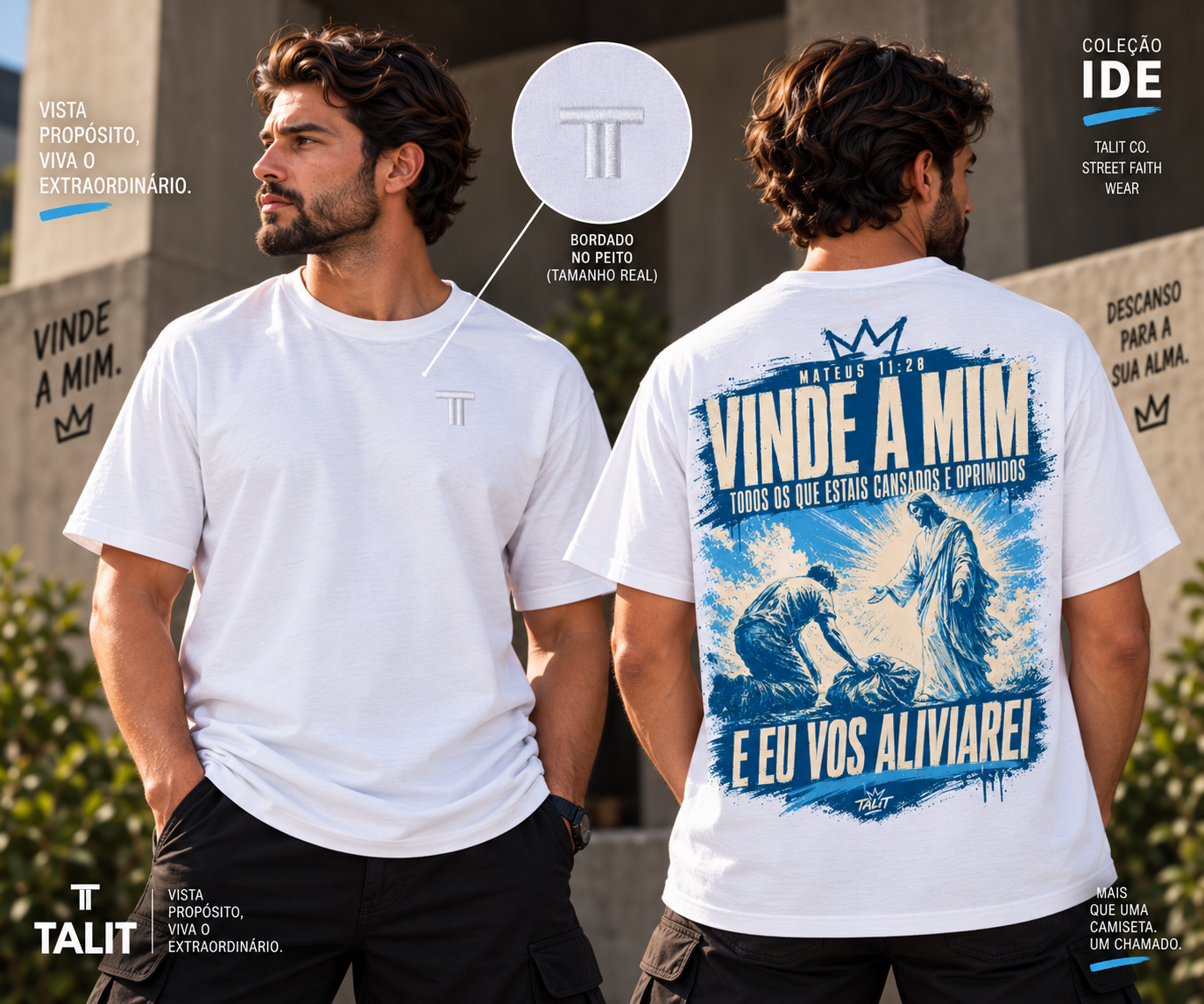 Camiseta IDE - TALIT - BRANCA - Cód.: 004