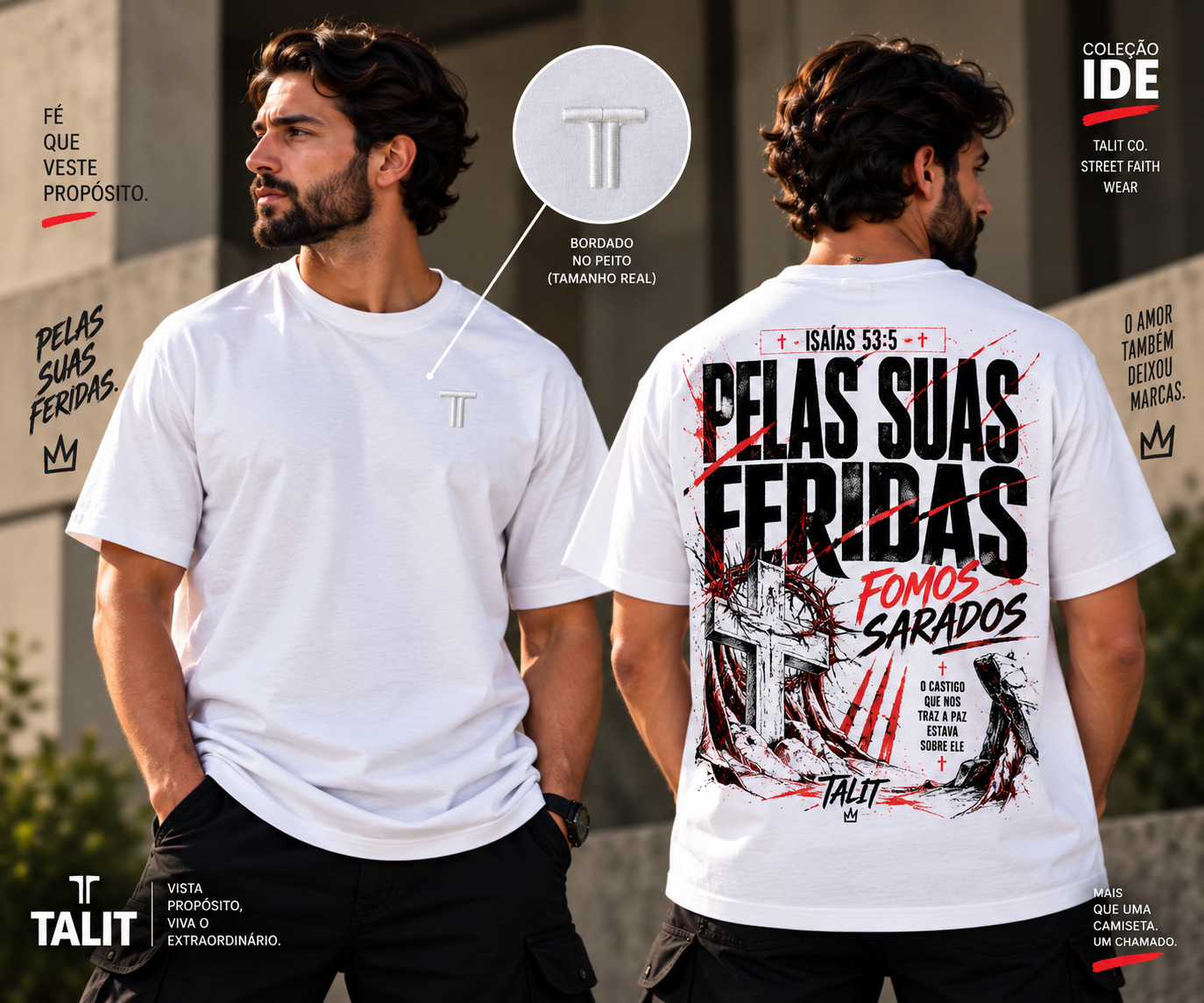 Camiseta IDE - TALIT - BRANCA - Cód.: 005