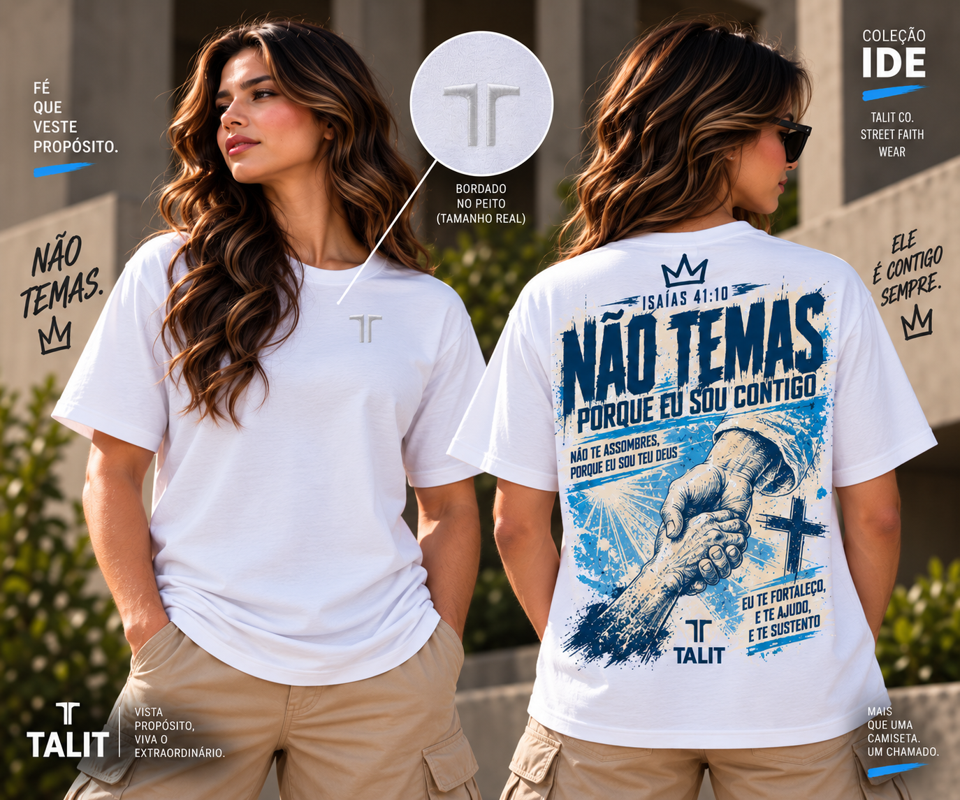 Camiseta IDE - TALIT - BRANCA - Cód.: 006