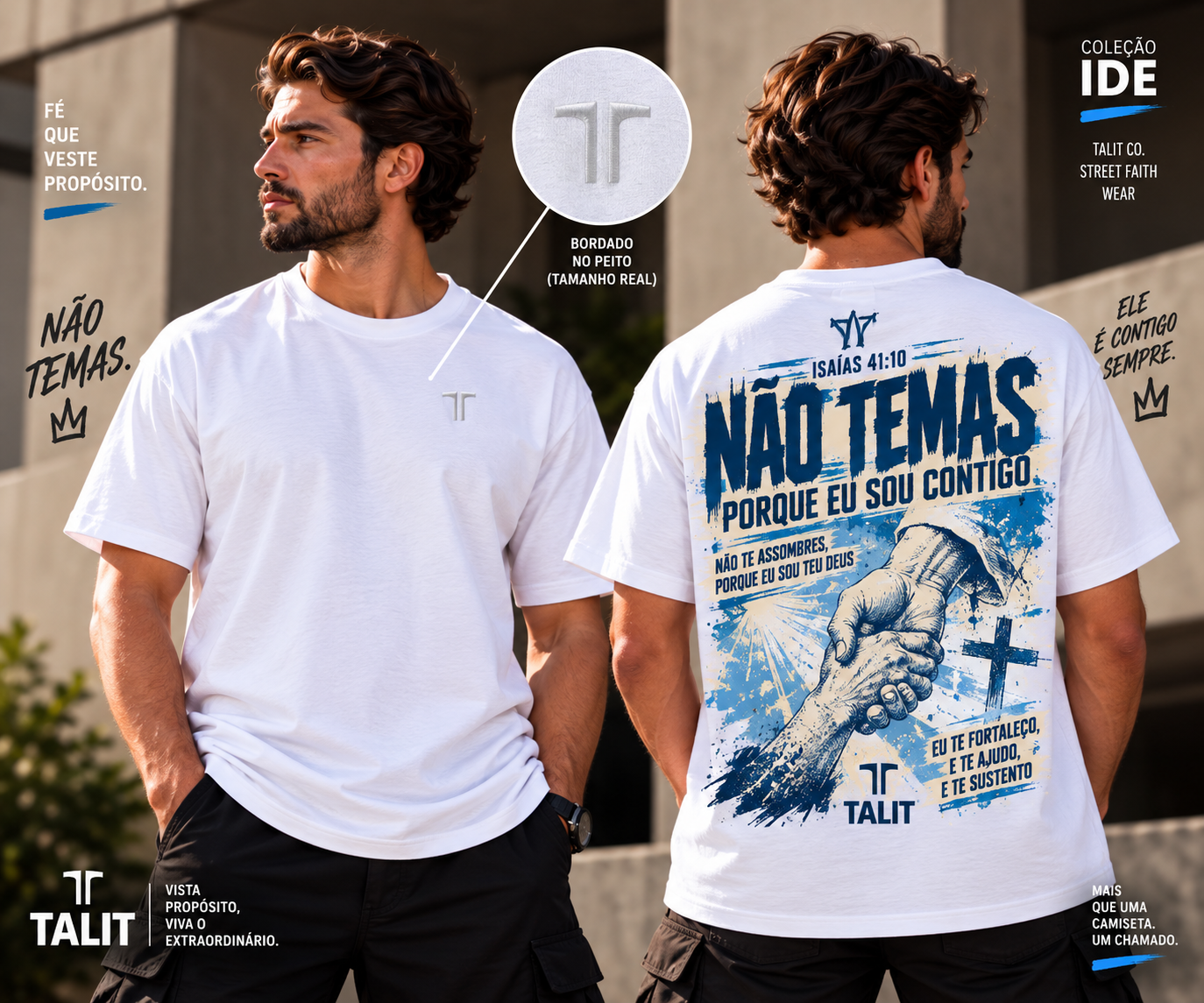 Camiseta IDE - TALIT - BRANCA - Cód.: 006