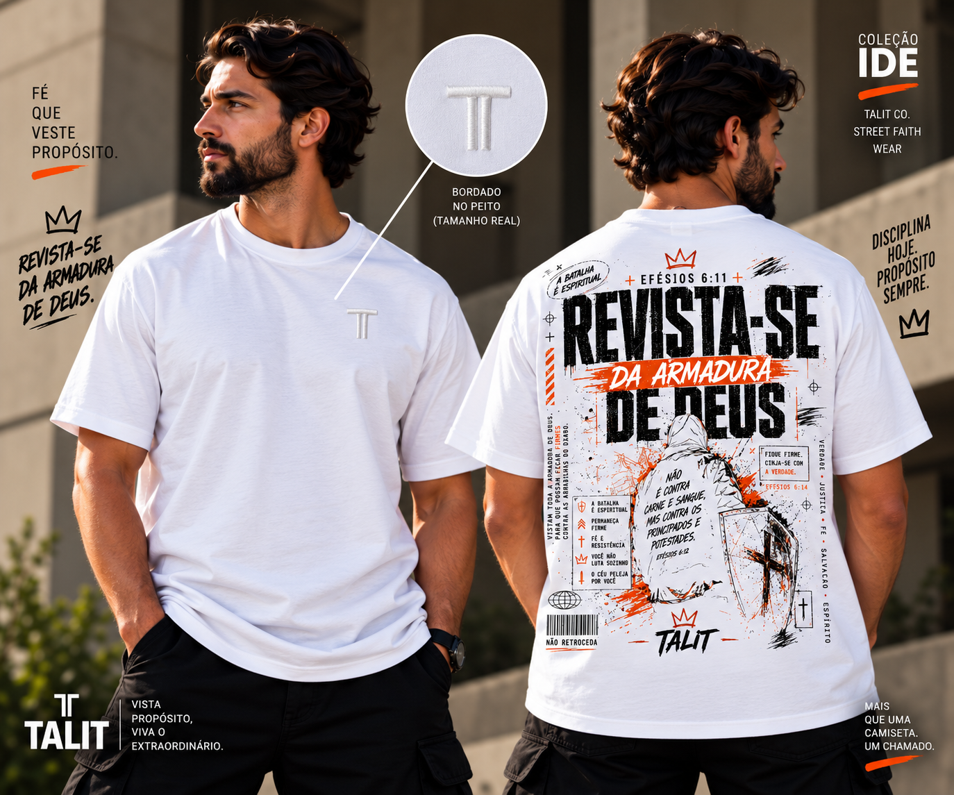 Camiseta IDE - TALIT - BRANCA - Cód.: 007