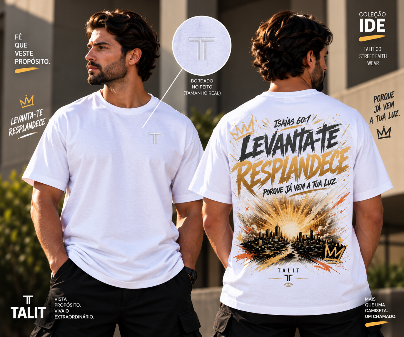 Camiseta IDE - TALIT - BRANCA - Cód.: 008