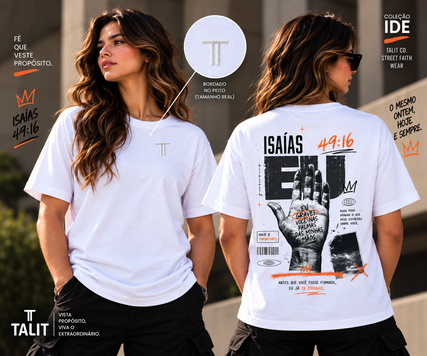 Camiseta IDE - TALIT - BRANCA - Cód.: 013