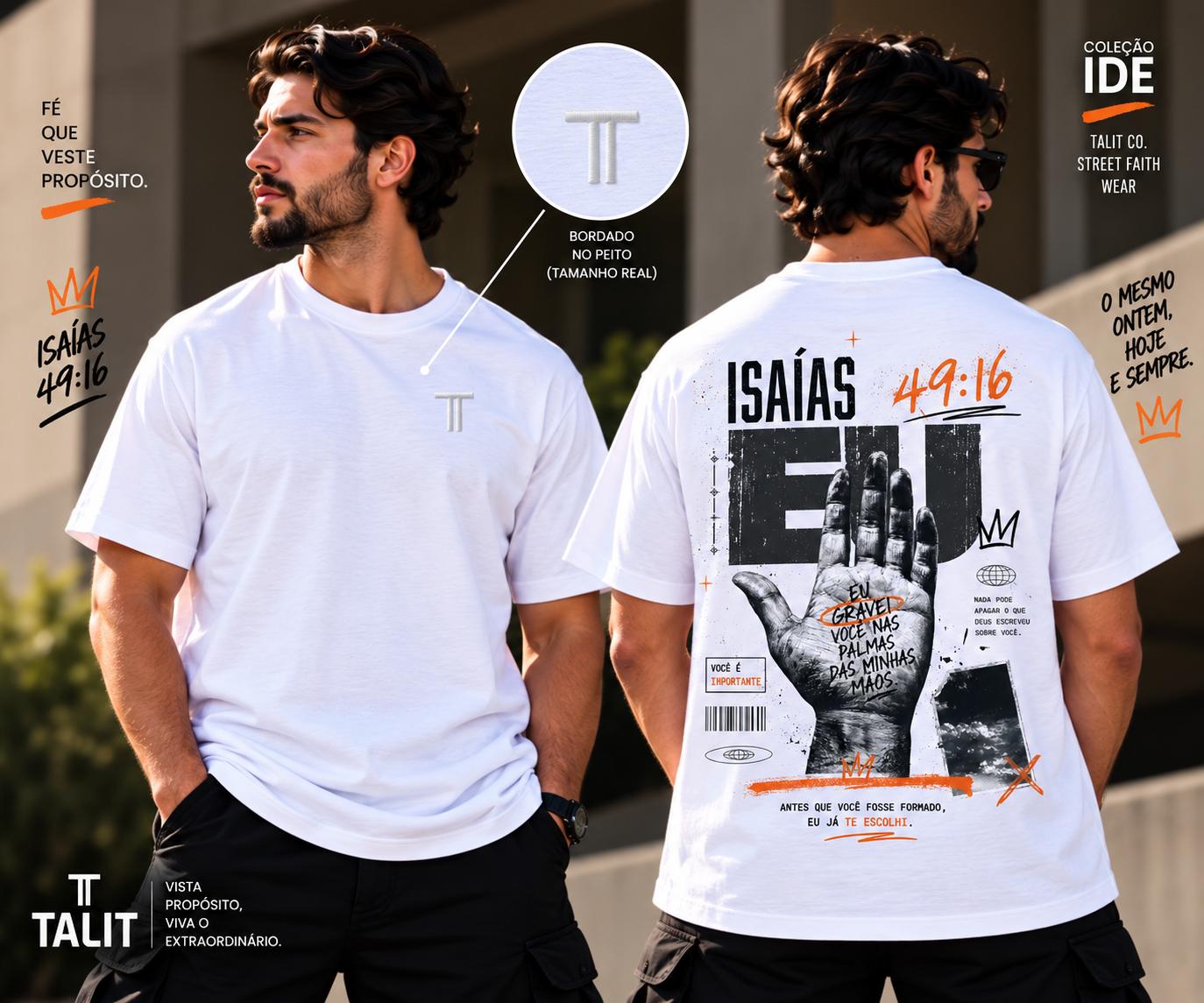 Camiseta IDE - TALIT - BRANCA - Cód.: 013
