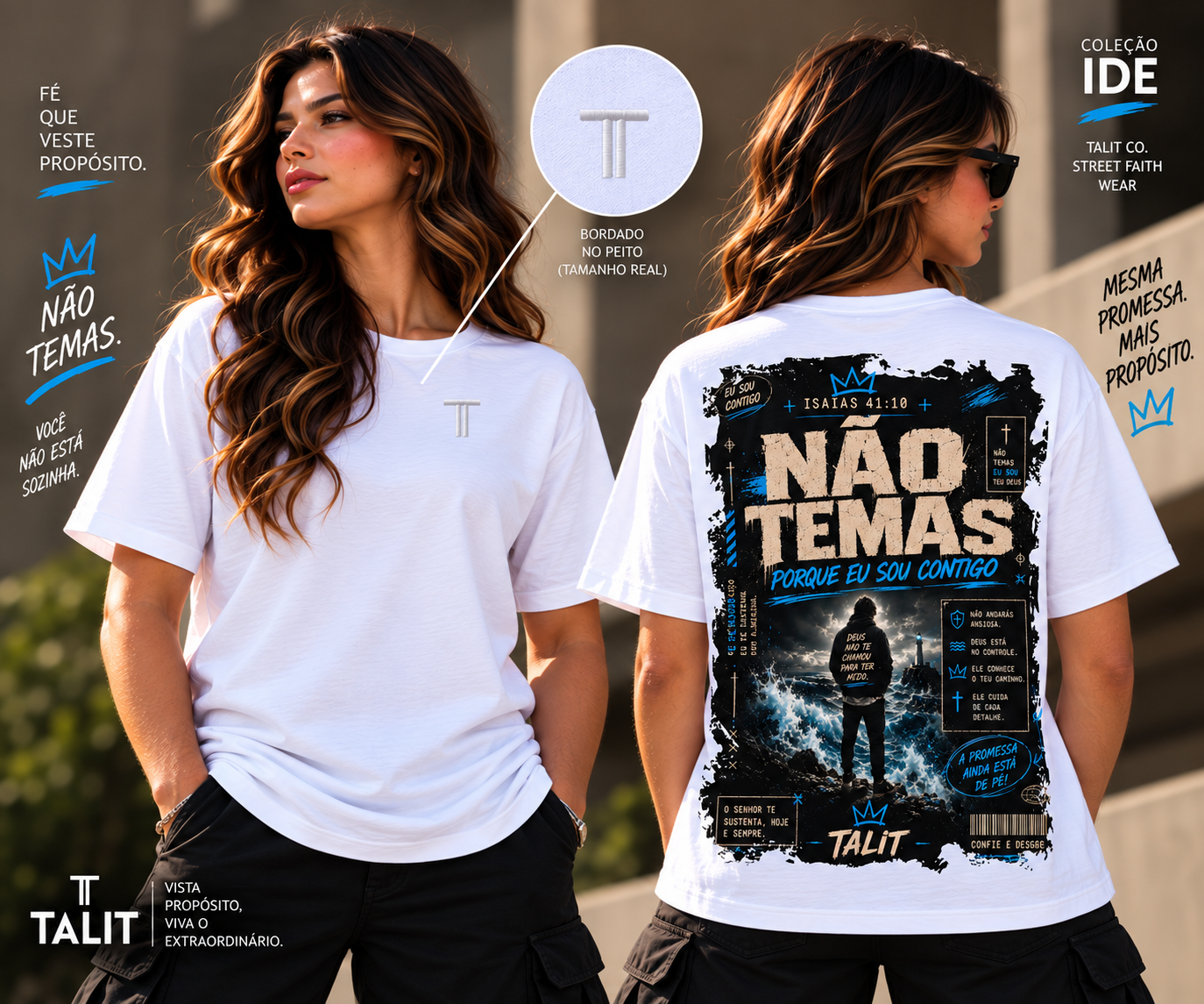 Camiseta IDE - TALIT - BRANCA - Cód.: 014