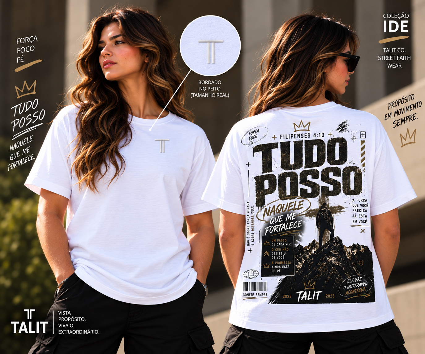 Camiseta IDE - TALIT - BRANCA - Cód.: 015