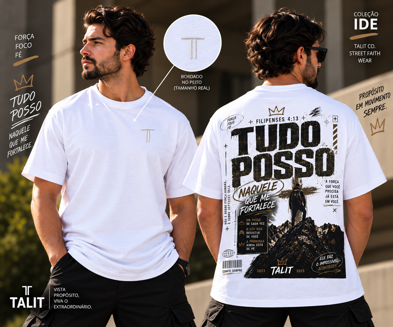 Camiseta IDE - TALIT - BRANCA - Cód.: 015