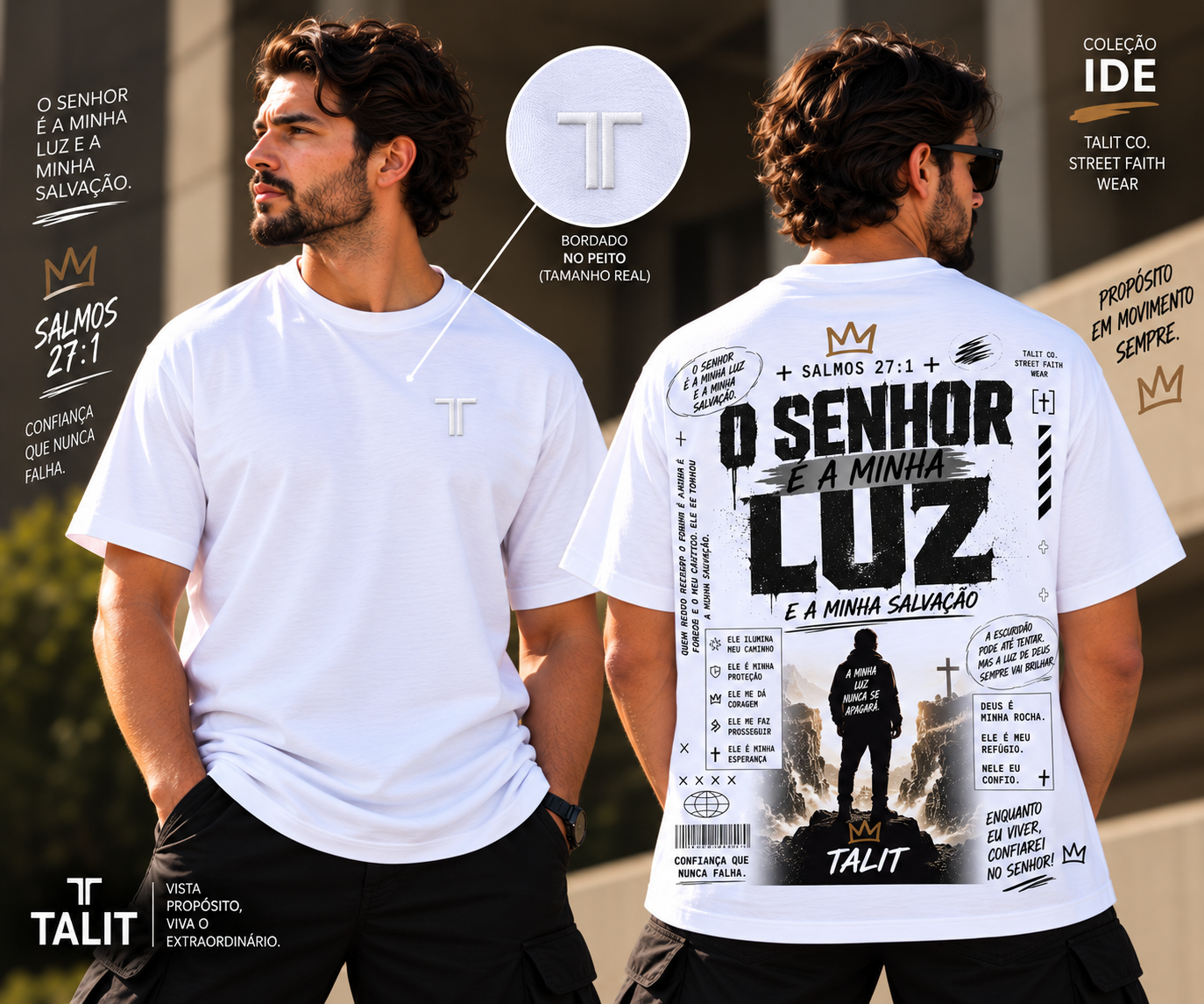 Camiseta IDE - TALIT - BRANCA - Cód.: 016