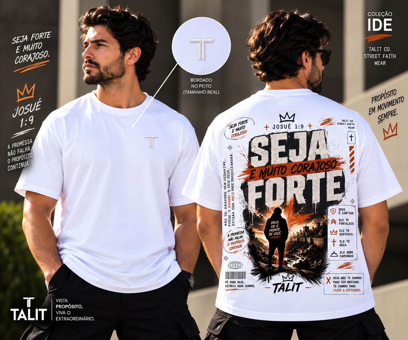 Camiseta IDE - TALIT - BRANCA - Cód.: 017