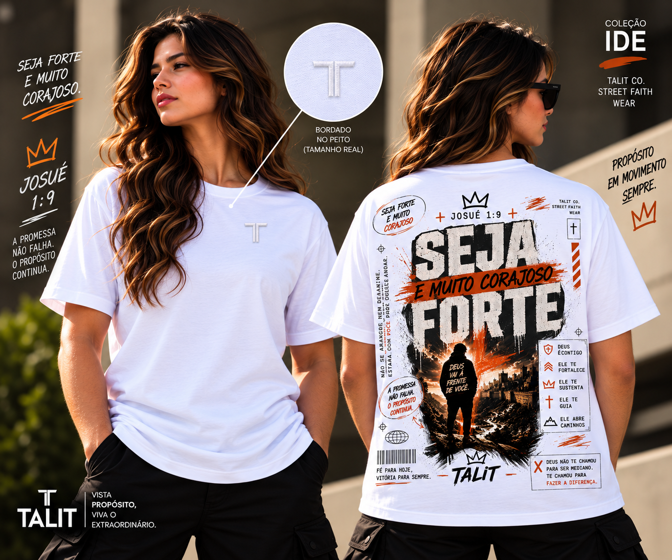 Camiseta IDE - TALIT - BRANCA - Cód.: 017