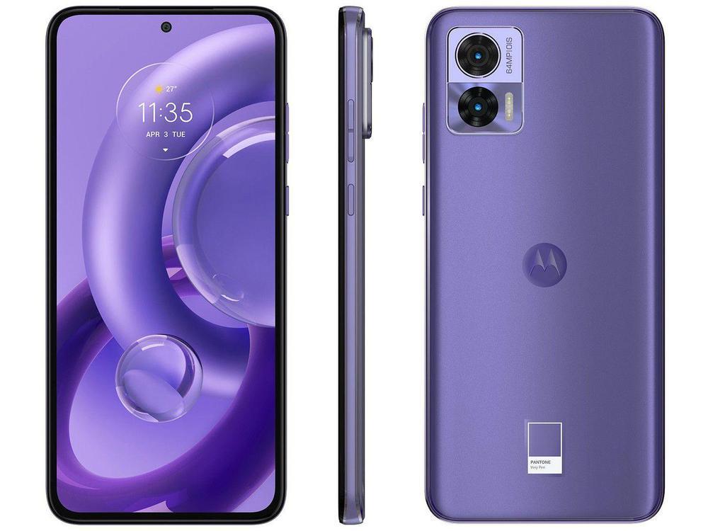 Smartphone Motorola Edge 30 Neo 256GB Lilás 5G Octa-Core 8GB RAM 6,3” Câm. Dupla