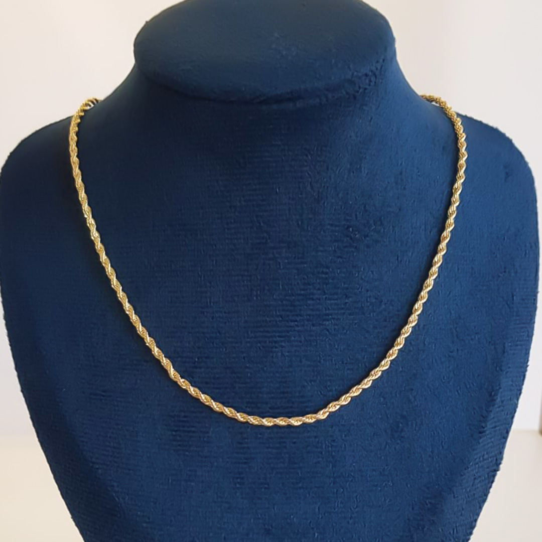 COLAR CORDÃO BAIANO OURO 18K
