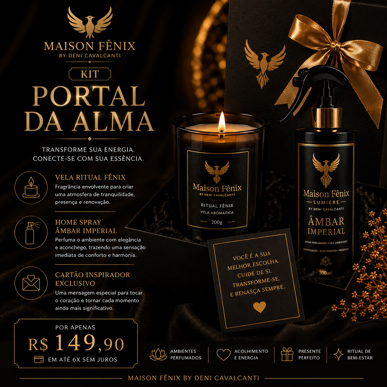 KIT PORTAL DA ALMA - VELA E HOME SORAY